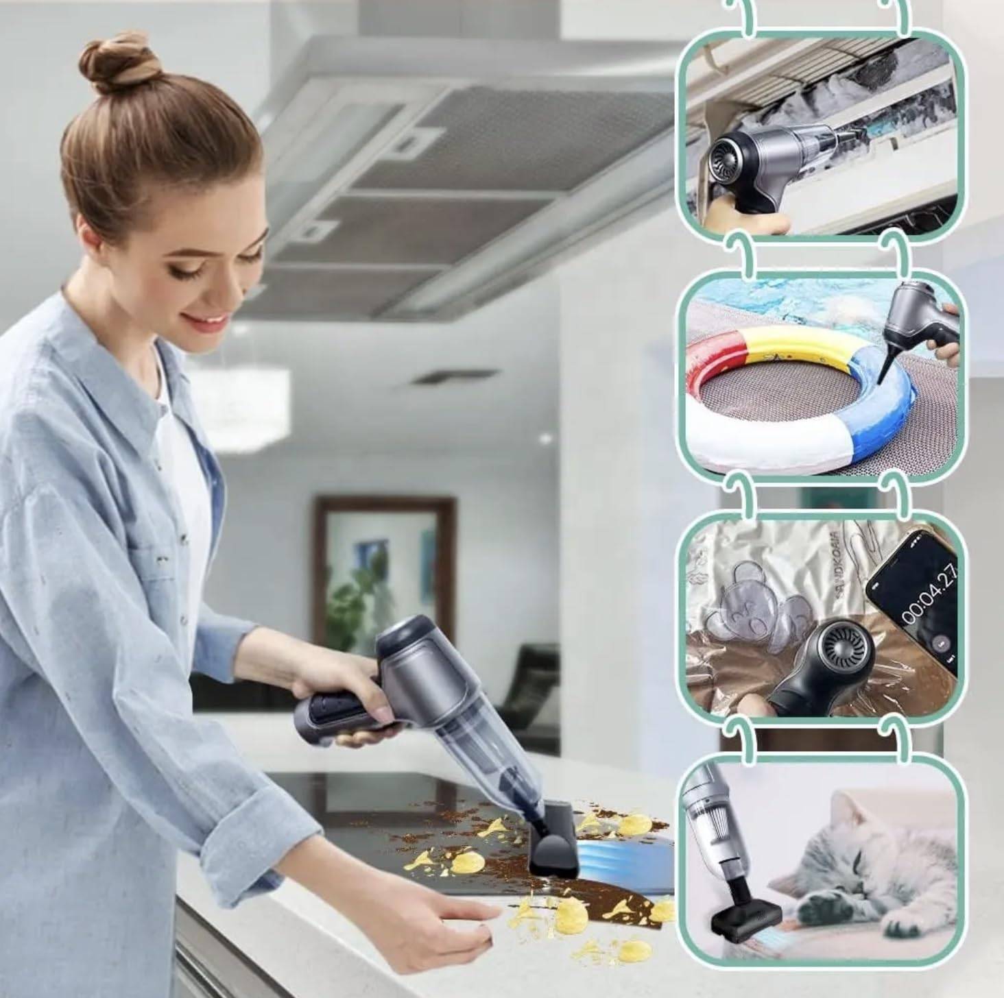Brushless Motor Handheld Vacuum Cleaner USB Charging 4