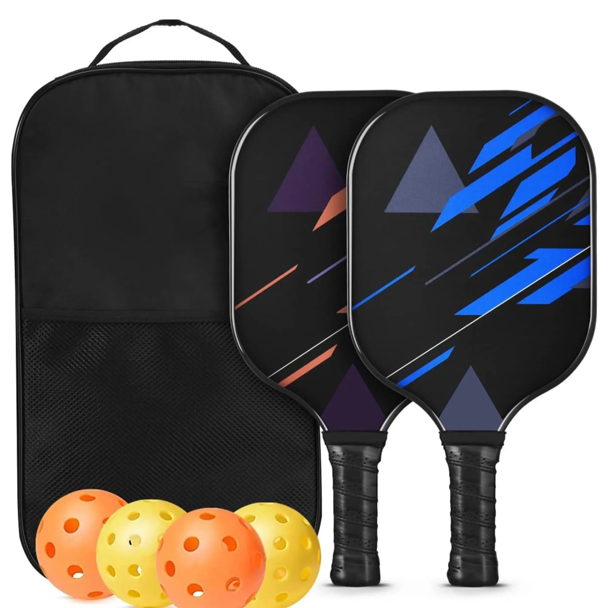 Fiberglass Pickleball Paddles Ball and Bag Set 5