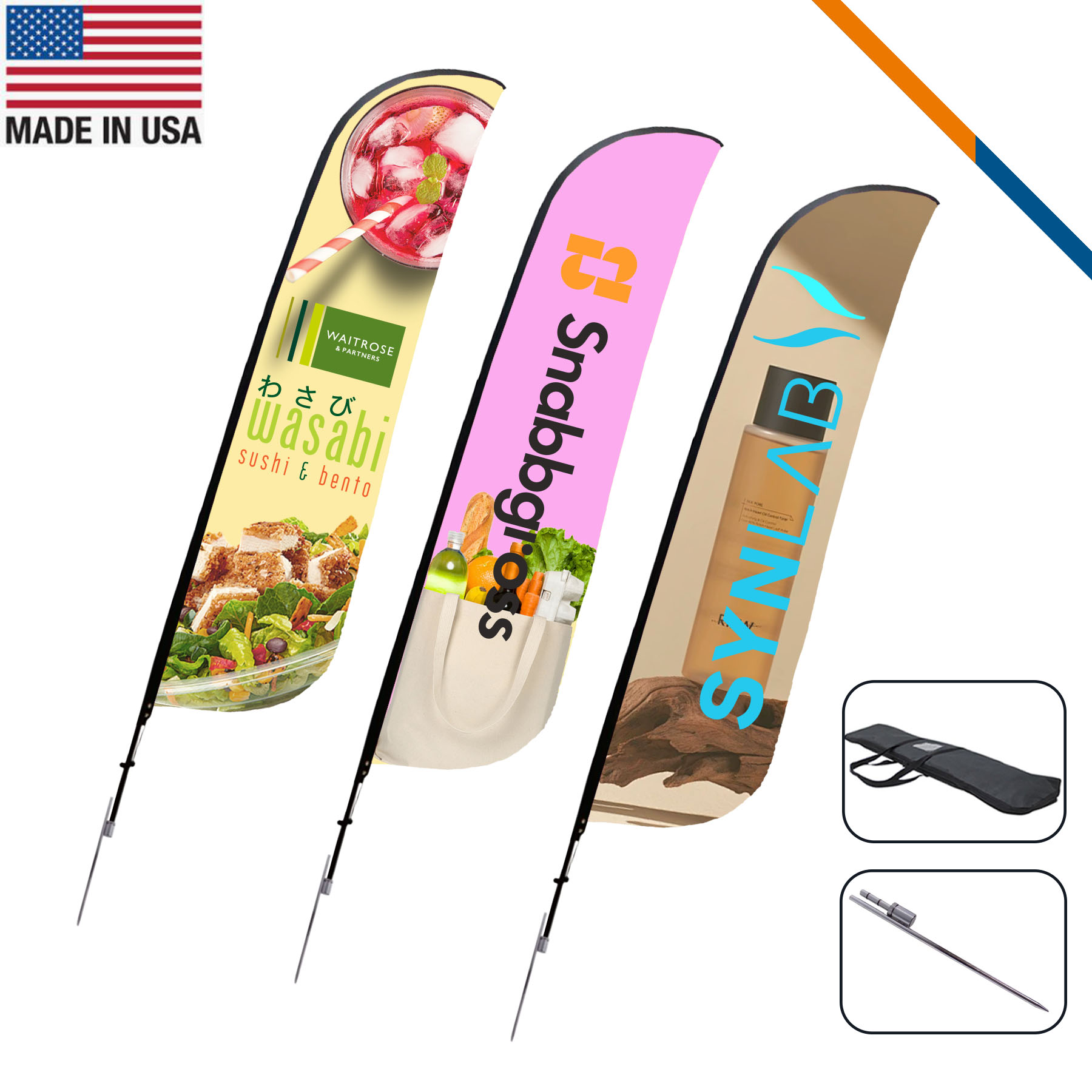 13' Pope Single-Sided Feather Flag 3