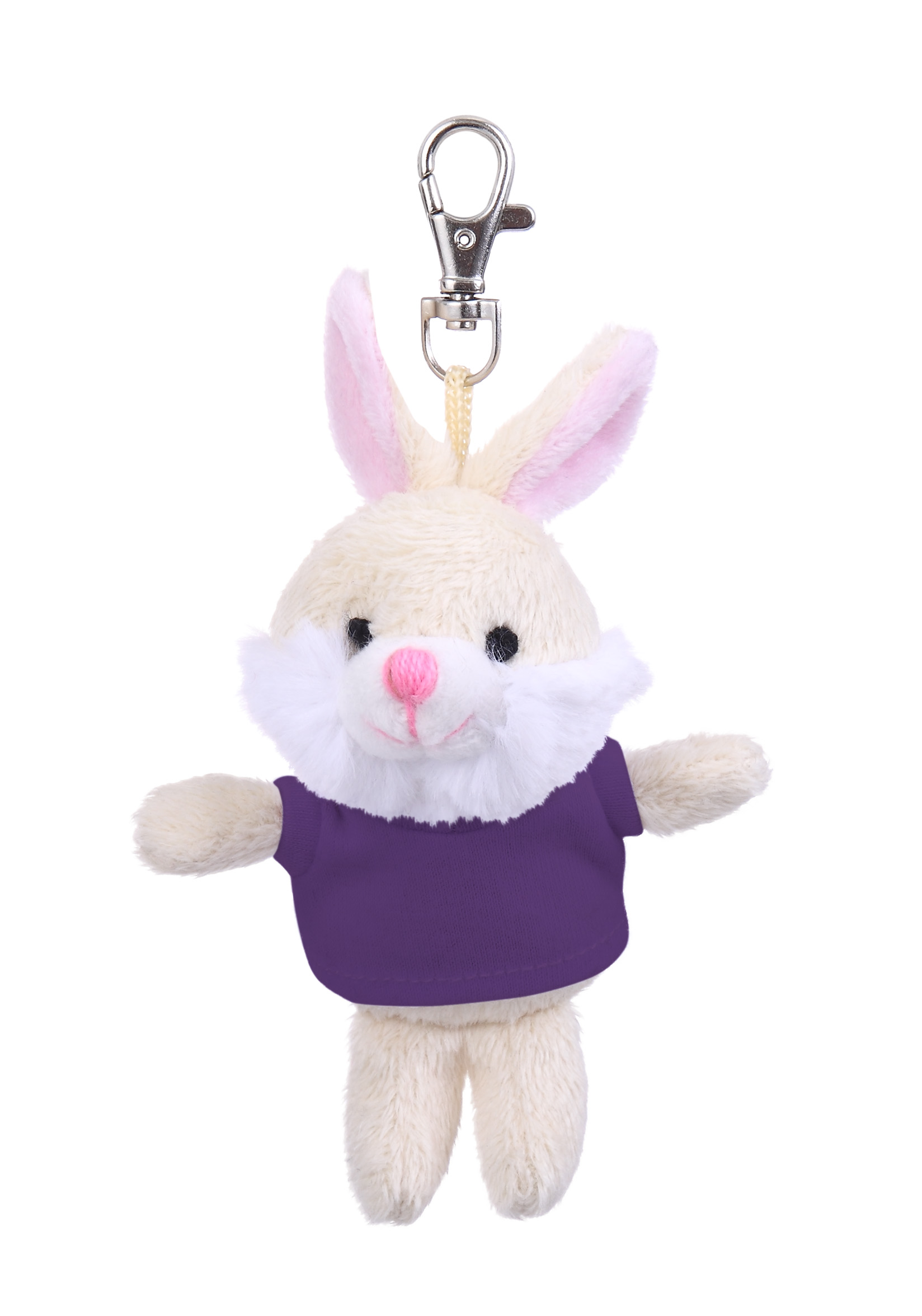 Soft Plush Bunny Keychain with Tee 15