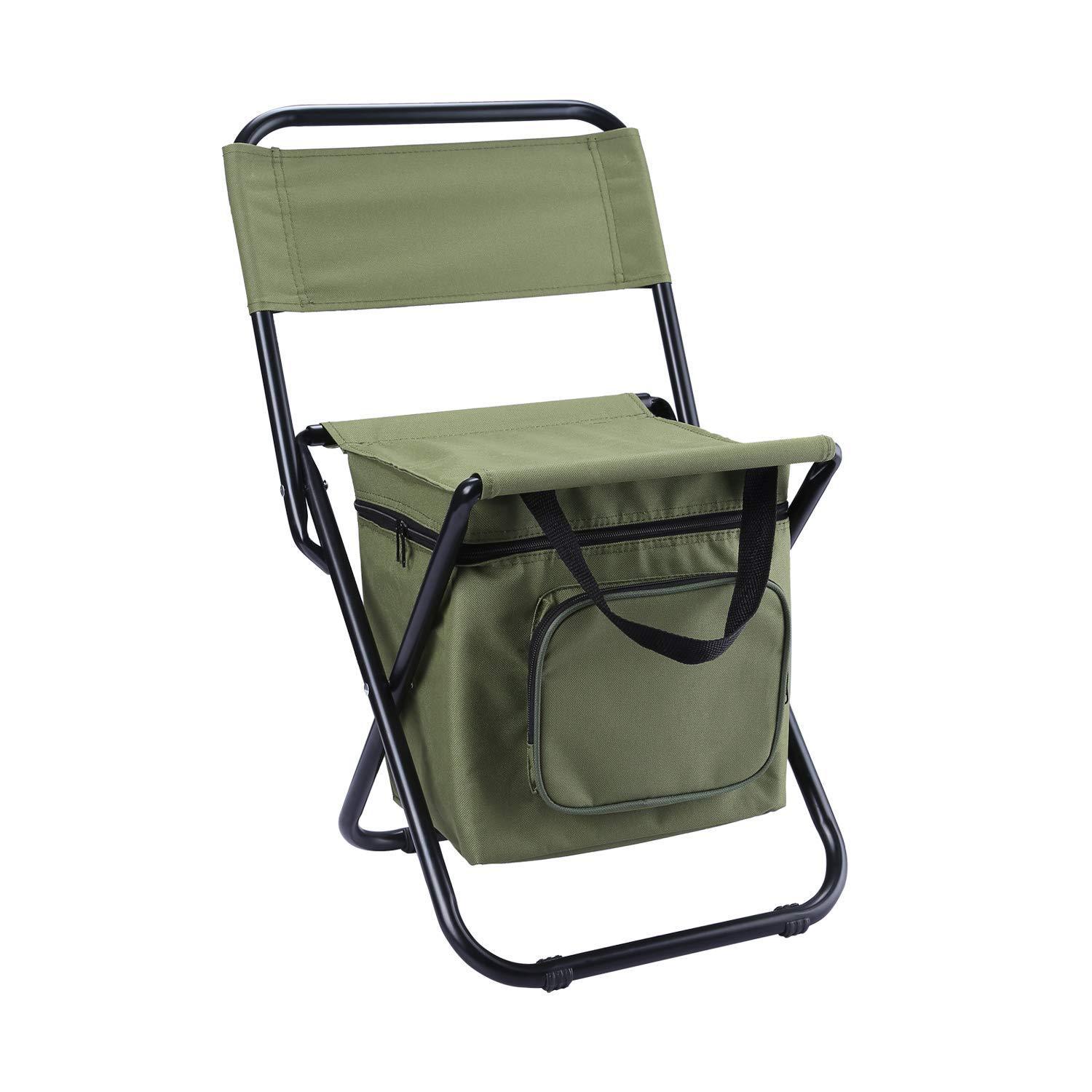 Folding Fishing Chairs with Cooler Bag 5