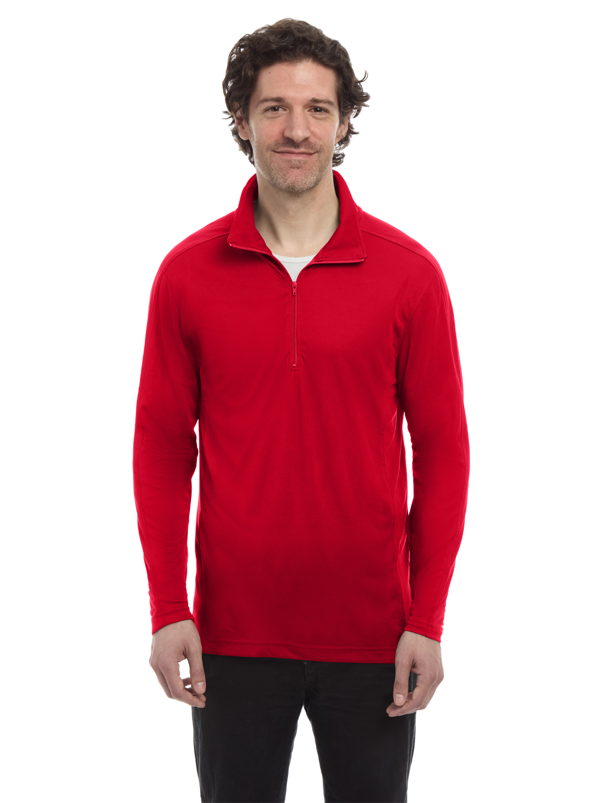 Blue Generation - Men's Pocketless 1/4-Zip Long Sleeve Pullover 10