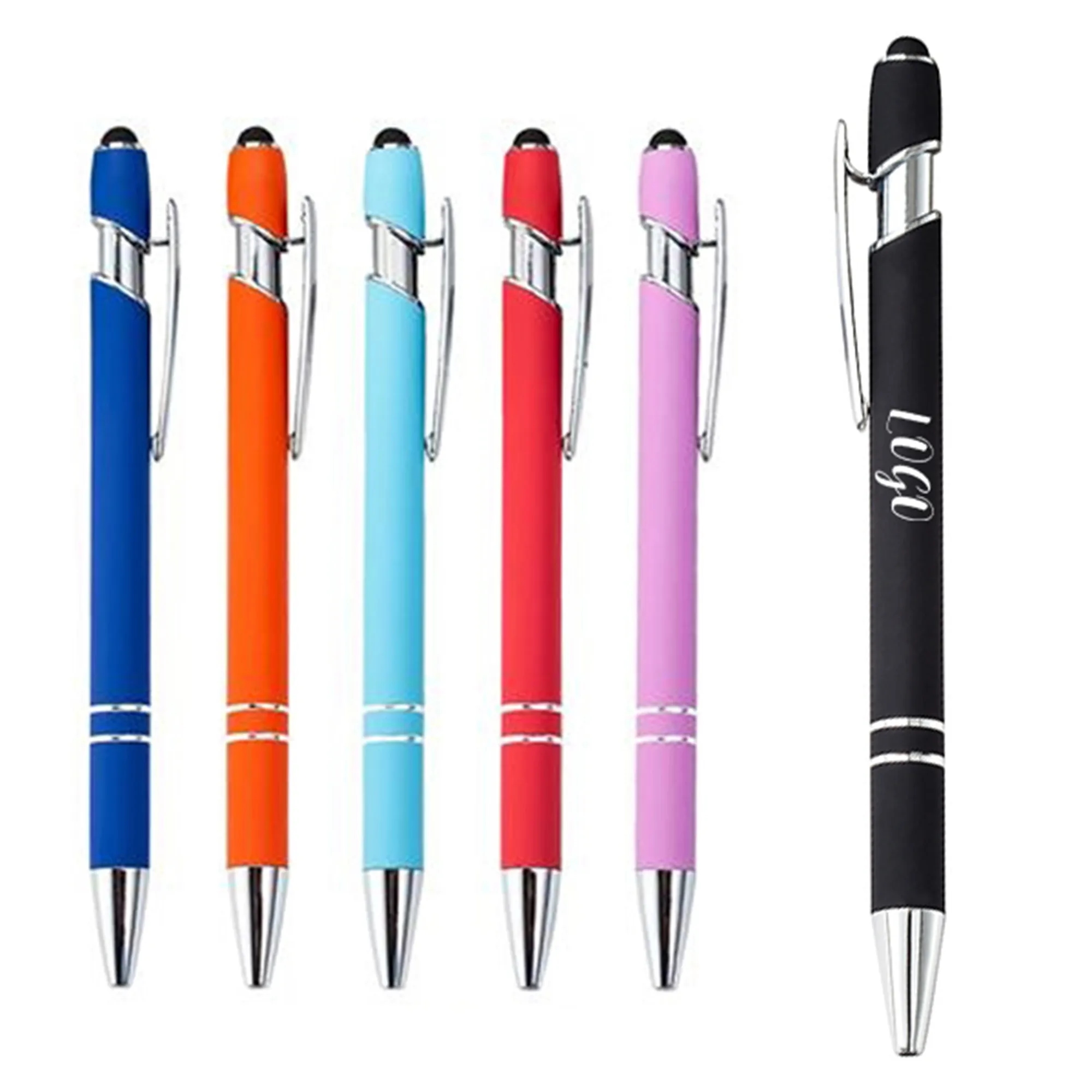 Ellipse Softy w/Stylus Metal Pen - Laser Engraved