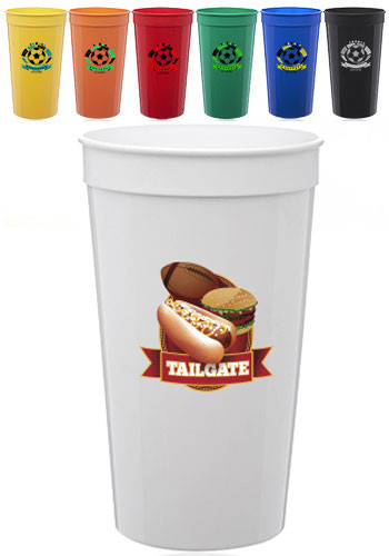 32 oz. Plastic Stadium Cups