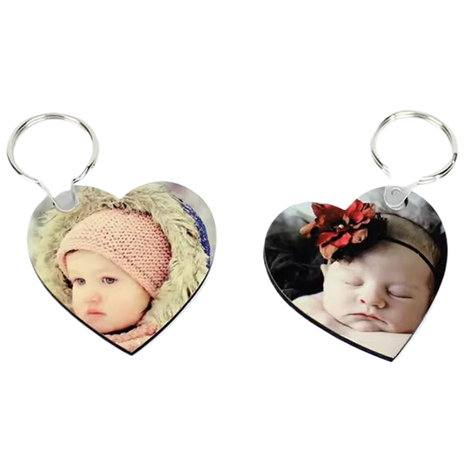 Heart Shape MDF Keychain 1