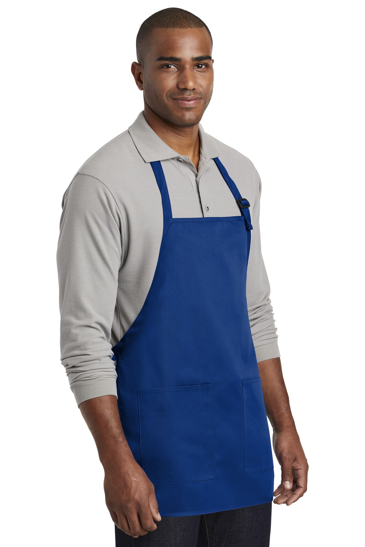 Port Authority Medium-Length Two-Pocket Bib Apron. A601 11