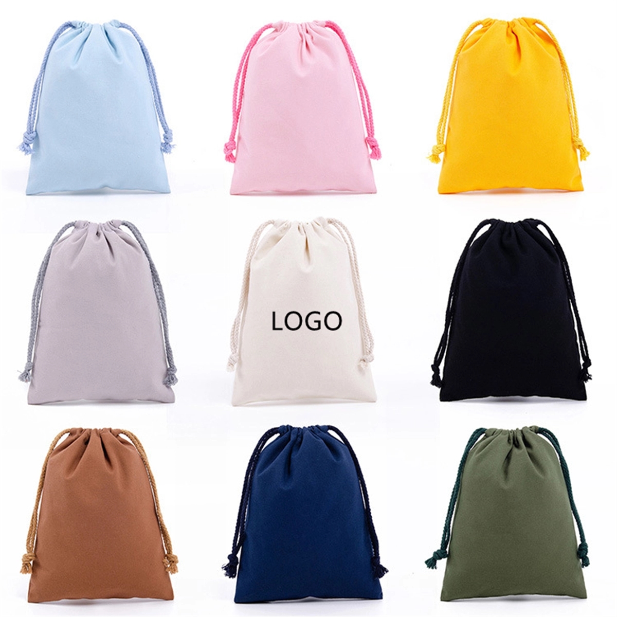 Durable Cotton Drawstring Bag 3