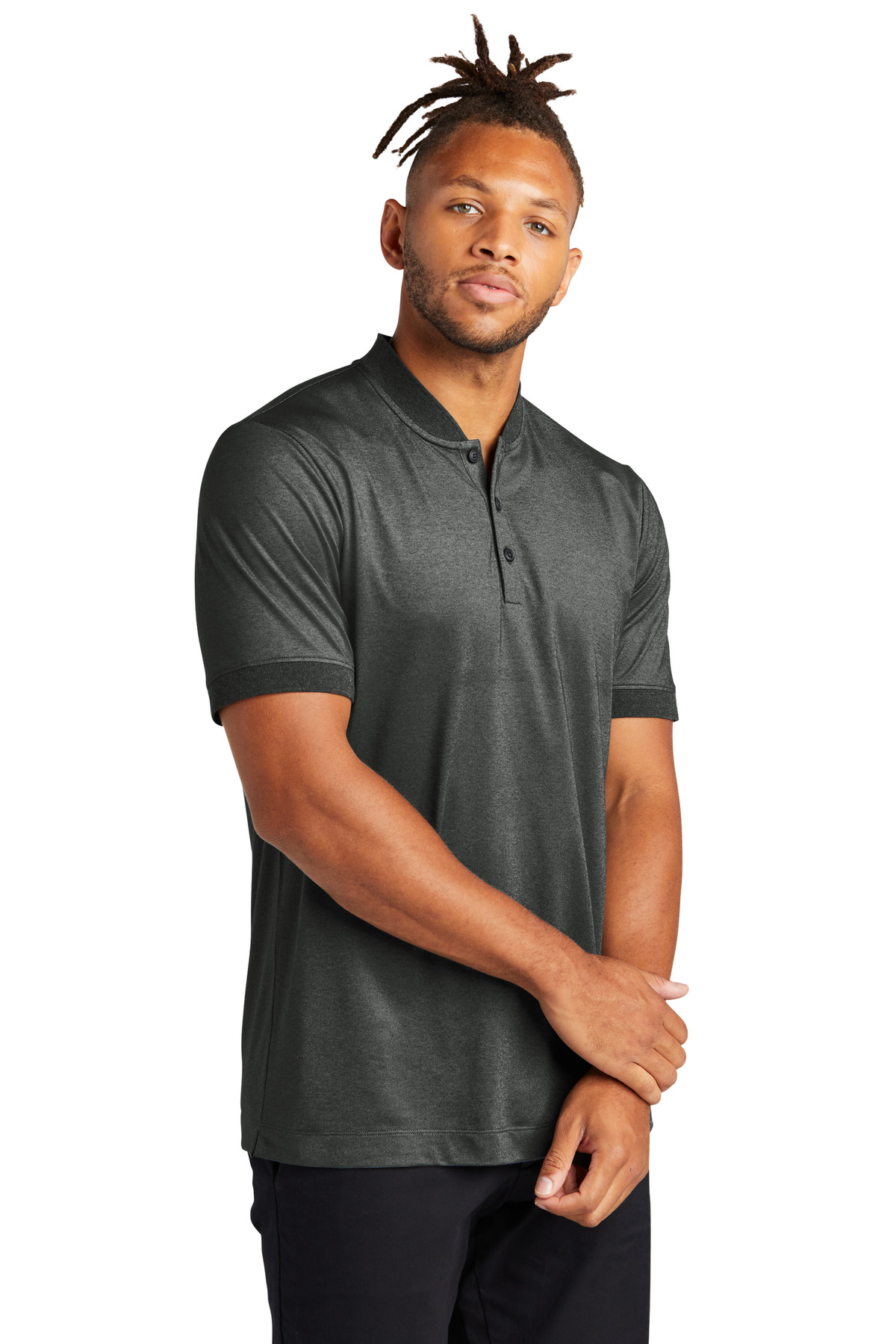 Mercer+Mettle Stretch Pique Henley MM1008 13