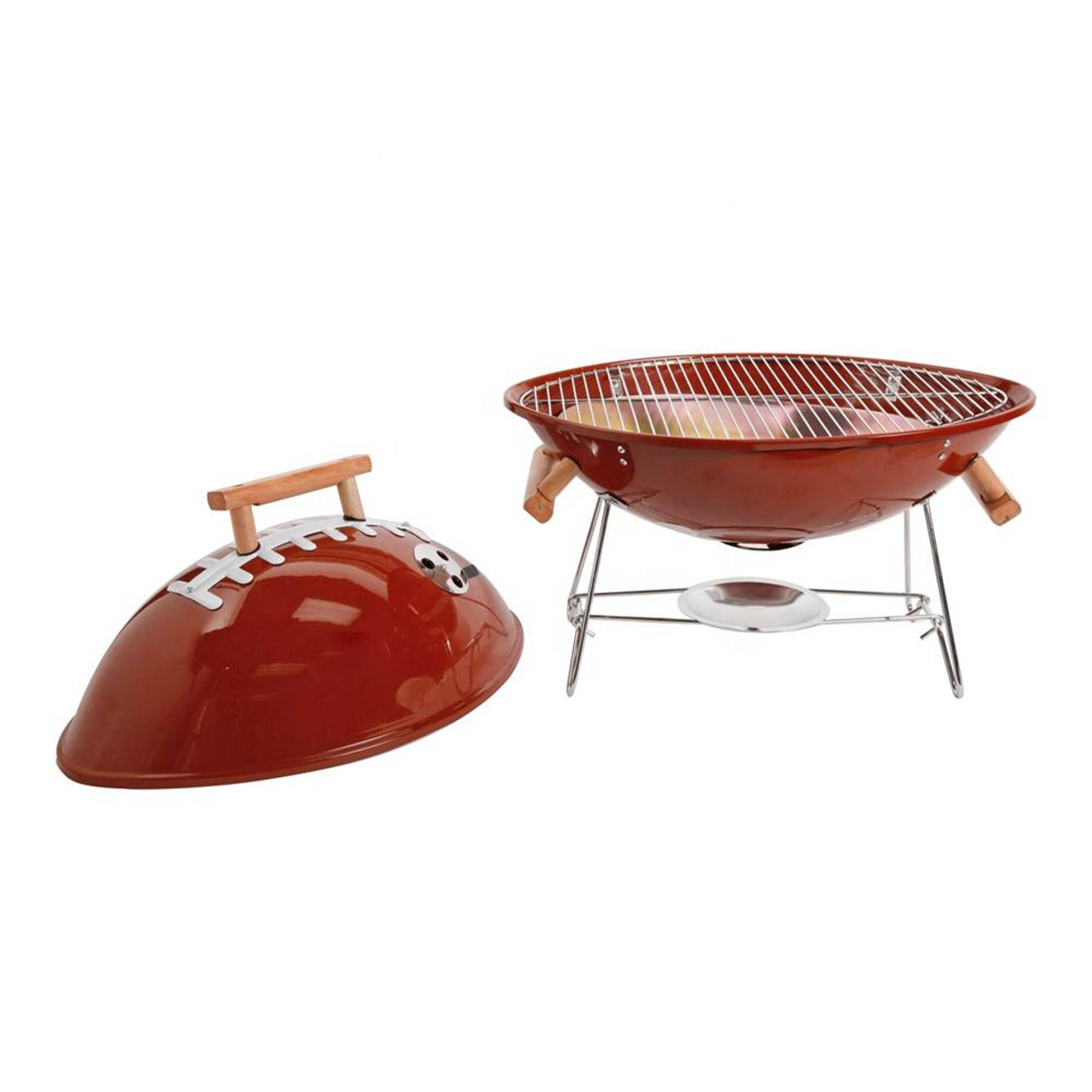 FOOTBALL BBQ STEEL GRILL 4