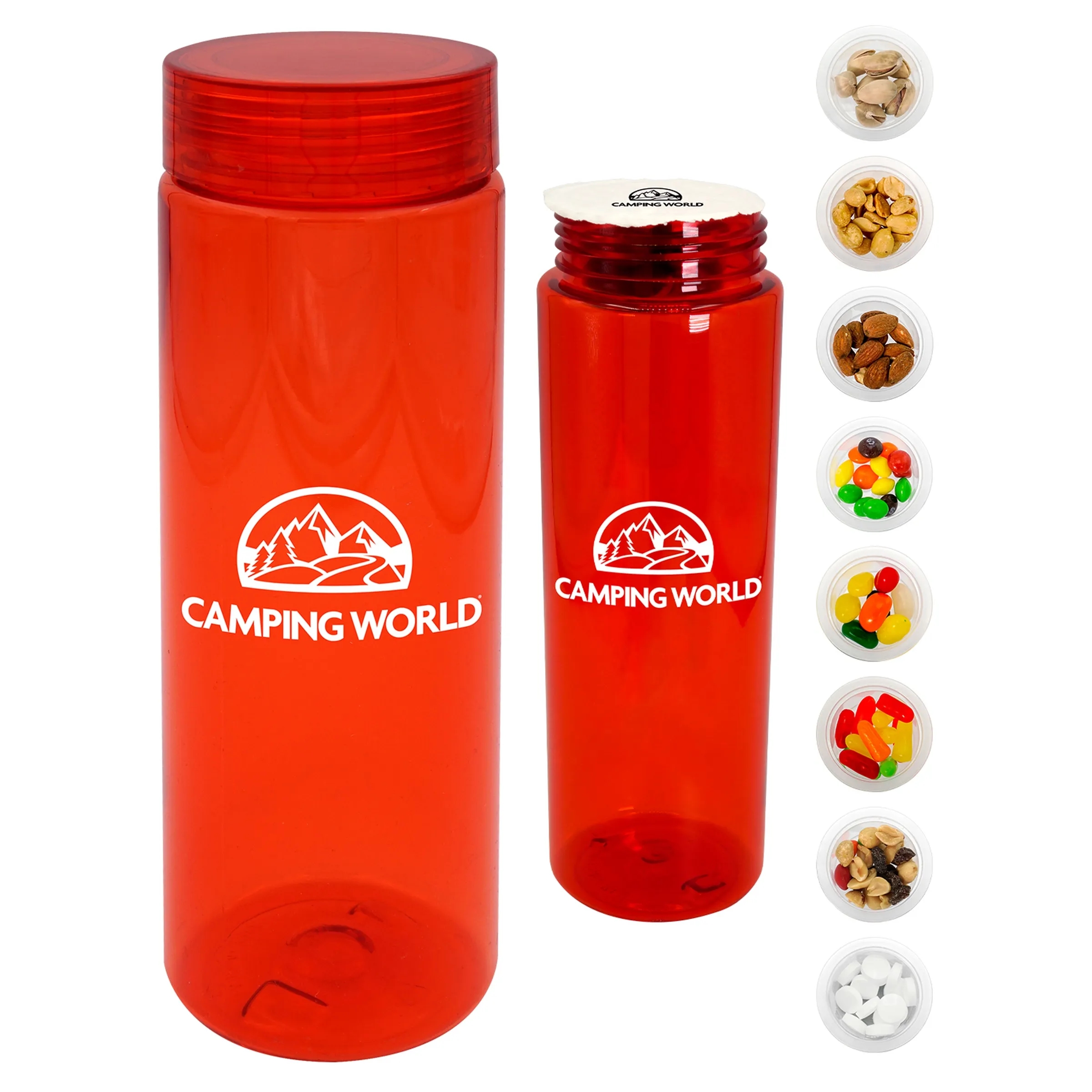 CLEAR VIEW 24 OZ. COLORFUL SNACK BOTTLE 9