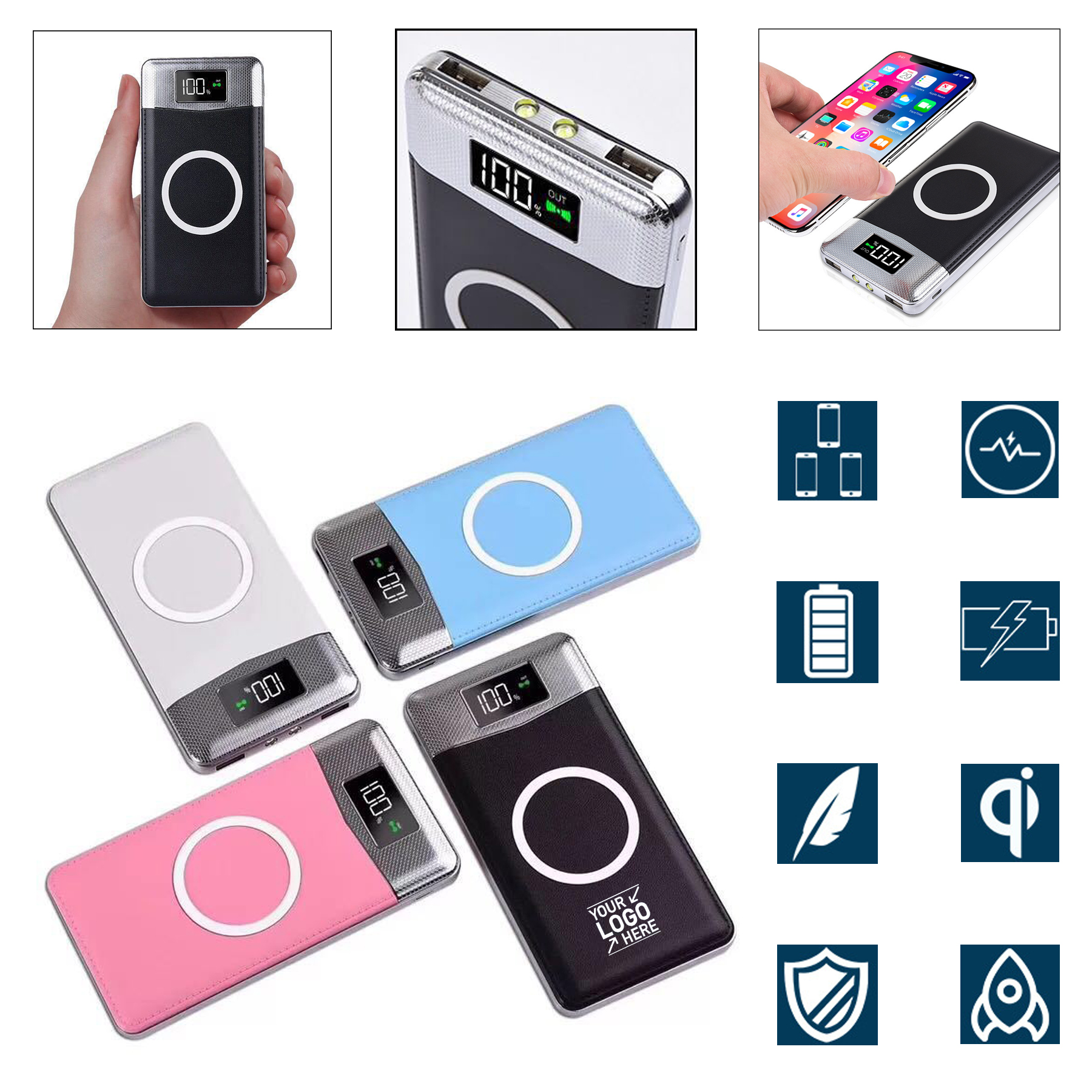 4000mah Wireless Charger Powerbank 2