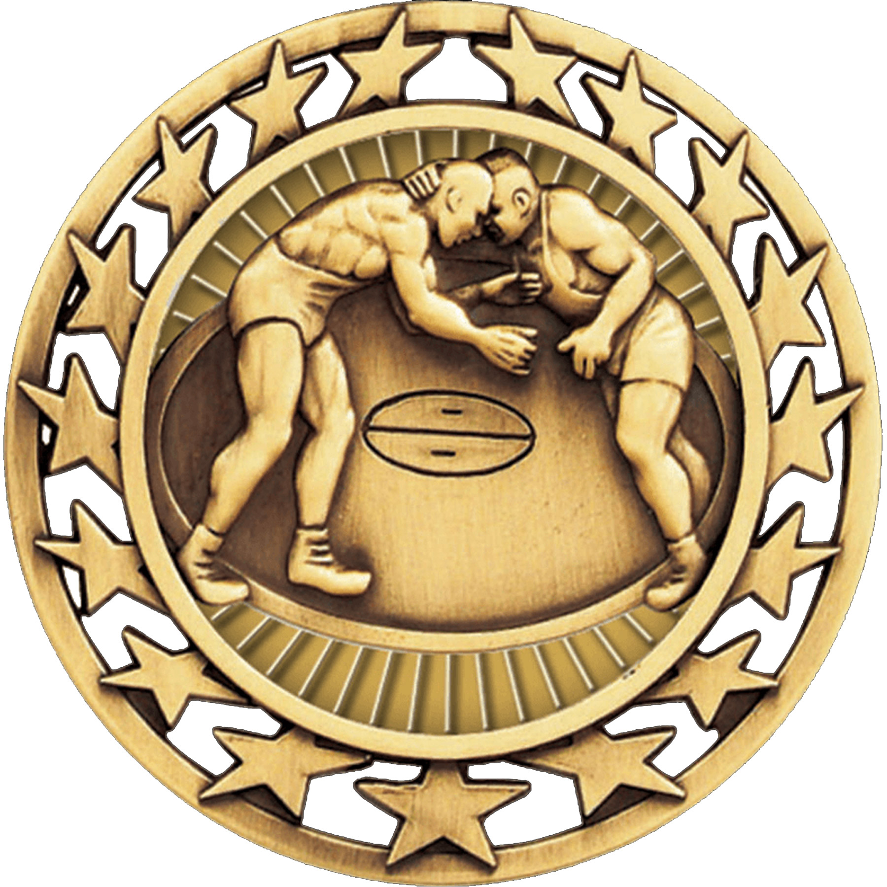 Stock Star Sports Medals: Wrestling 5