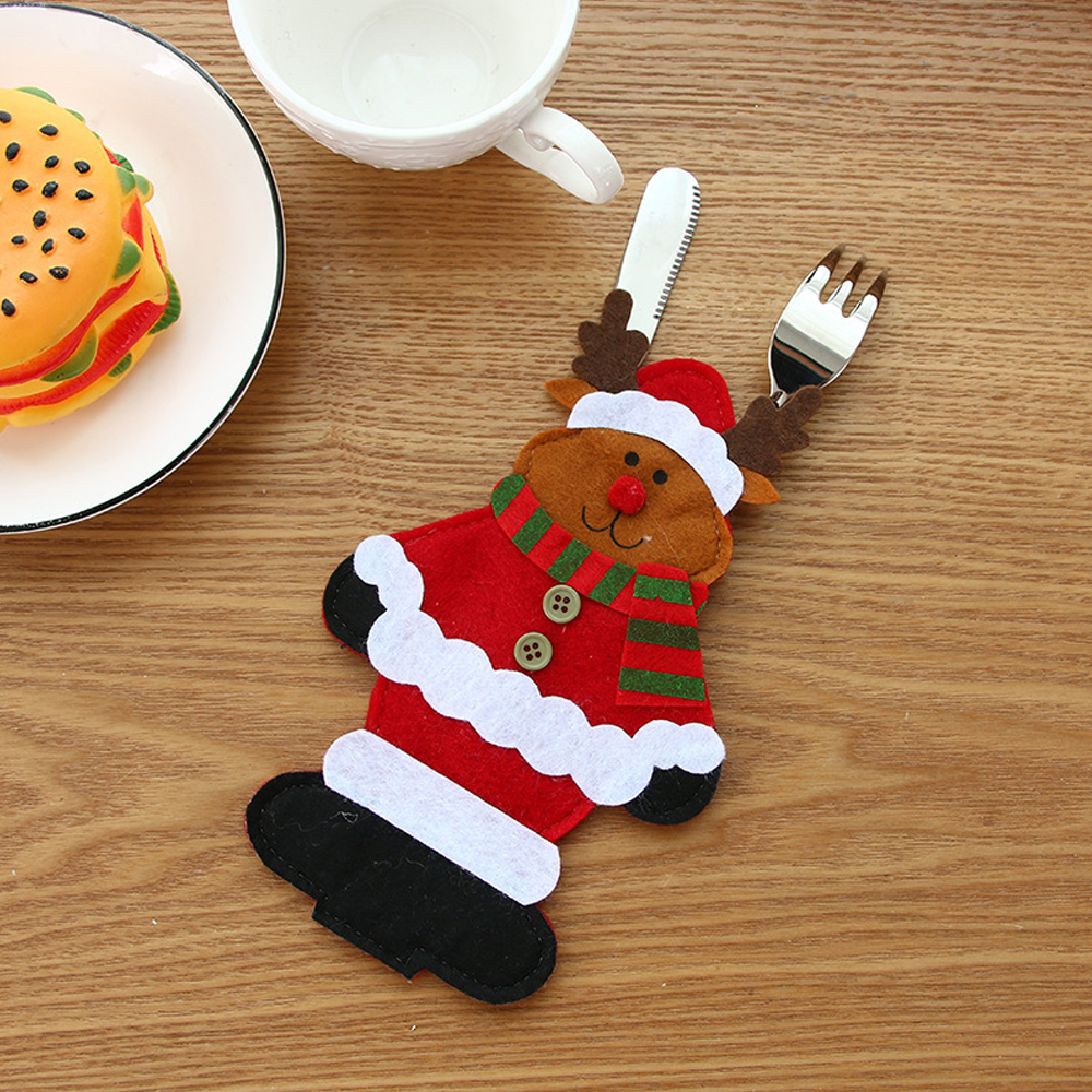 Christmas Santa Claus Knife and Fork Bag 2
