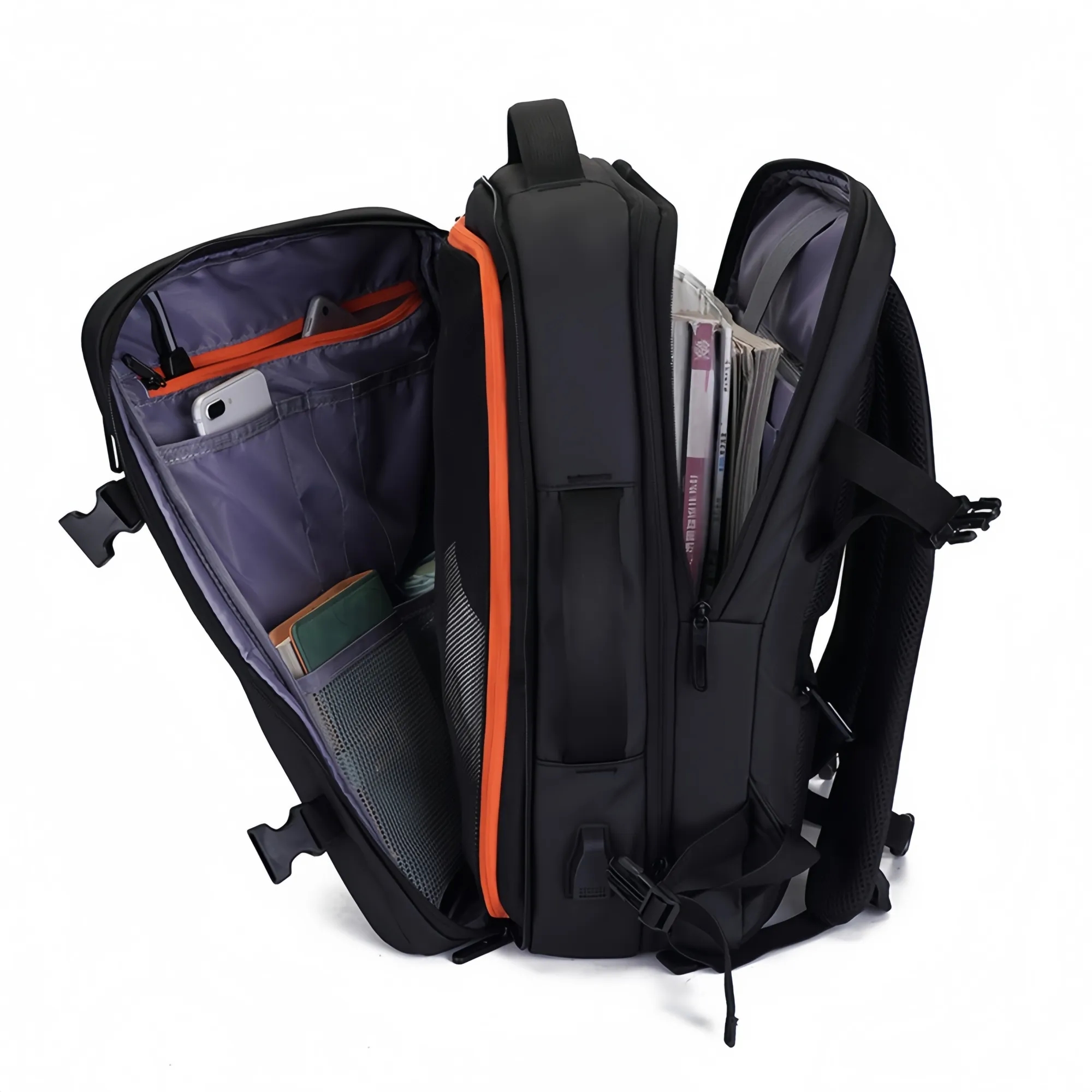 Large Capacity Multi Compartment Oxford Laptop Backpack 4