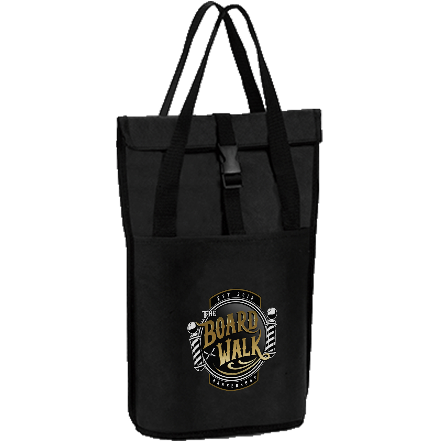Premium Rolling Chill 2 Bottles Cooler Tote Bag w/ Front Pocket (8” x 14” x 4.5”) 3