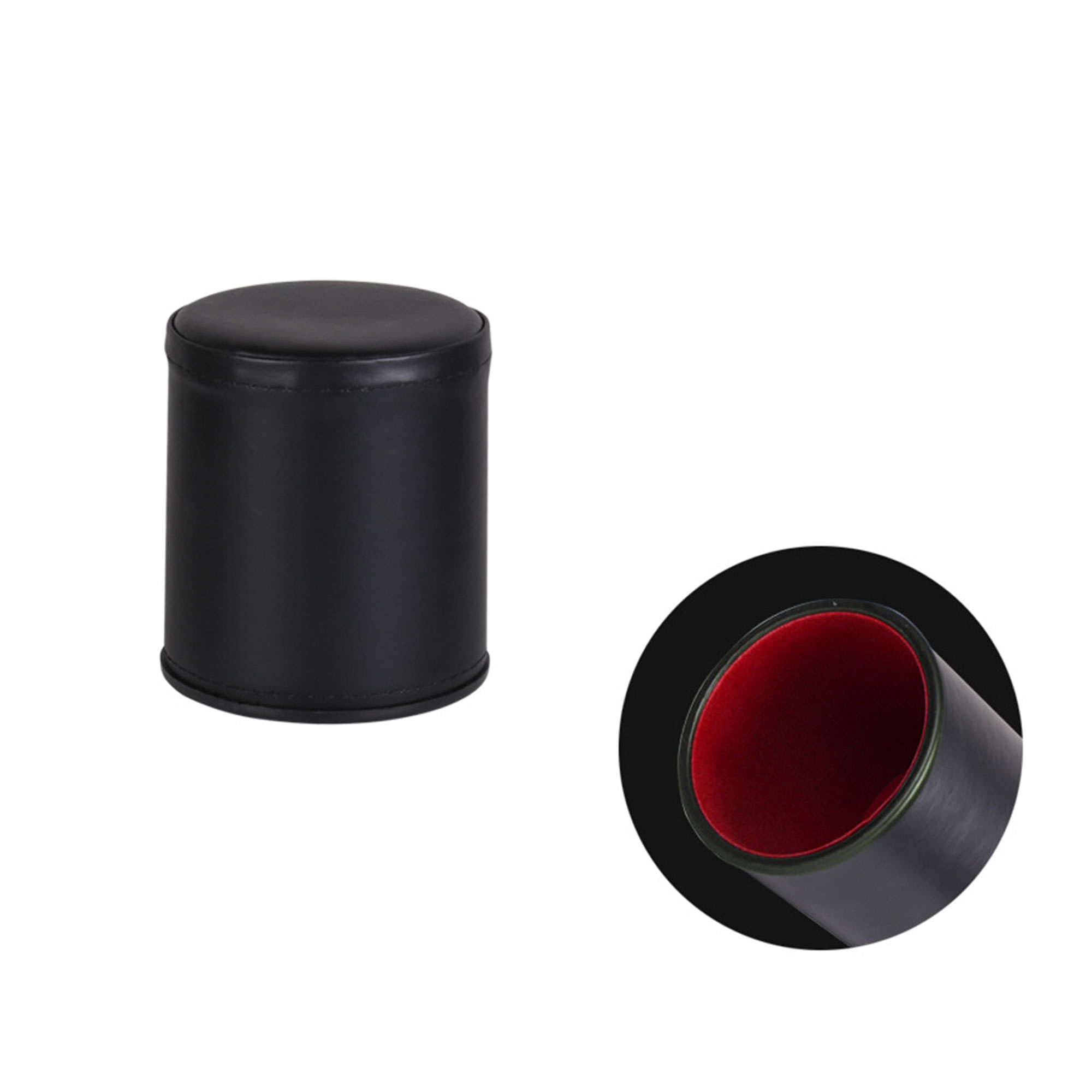 Black Leather Dice Cup 2
