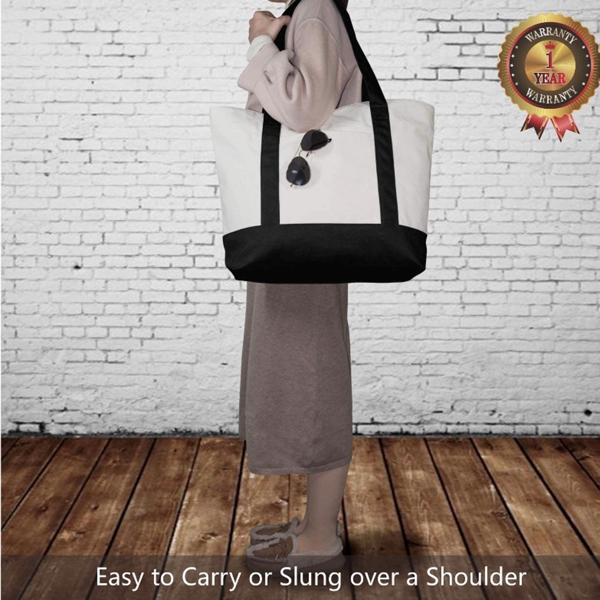 Canvas Boat Tote, custom tote bag with logo imprint 3