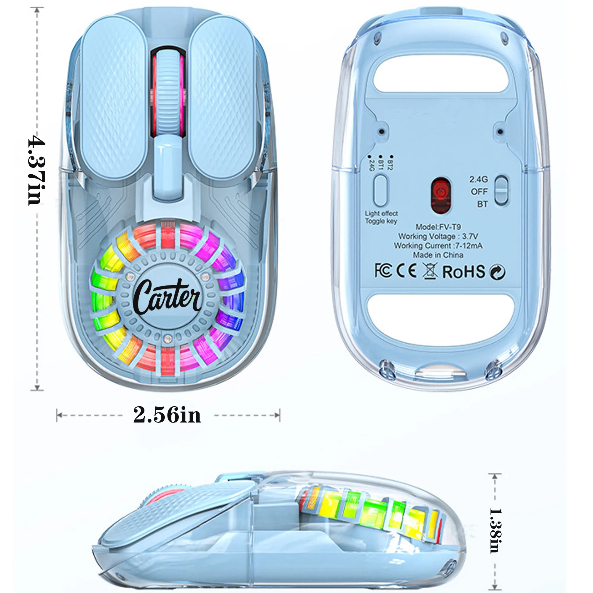 M7 Lightweight Tri-mode Wireless Charging Gaming E 2