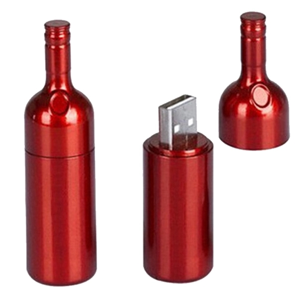 Custom Wine Bottle USB Flash Drive 1