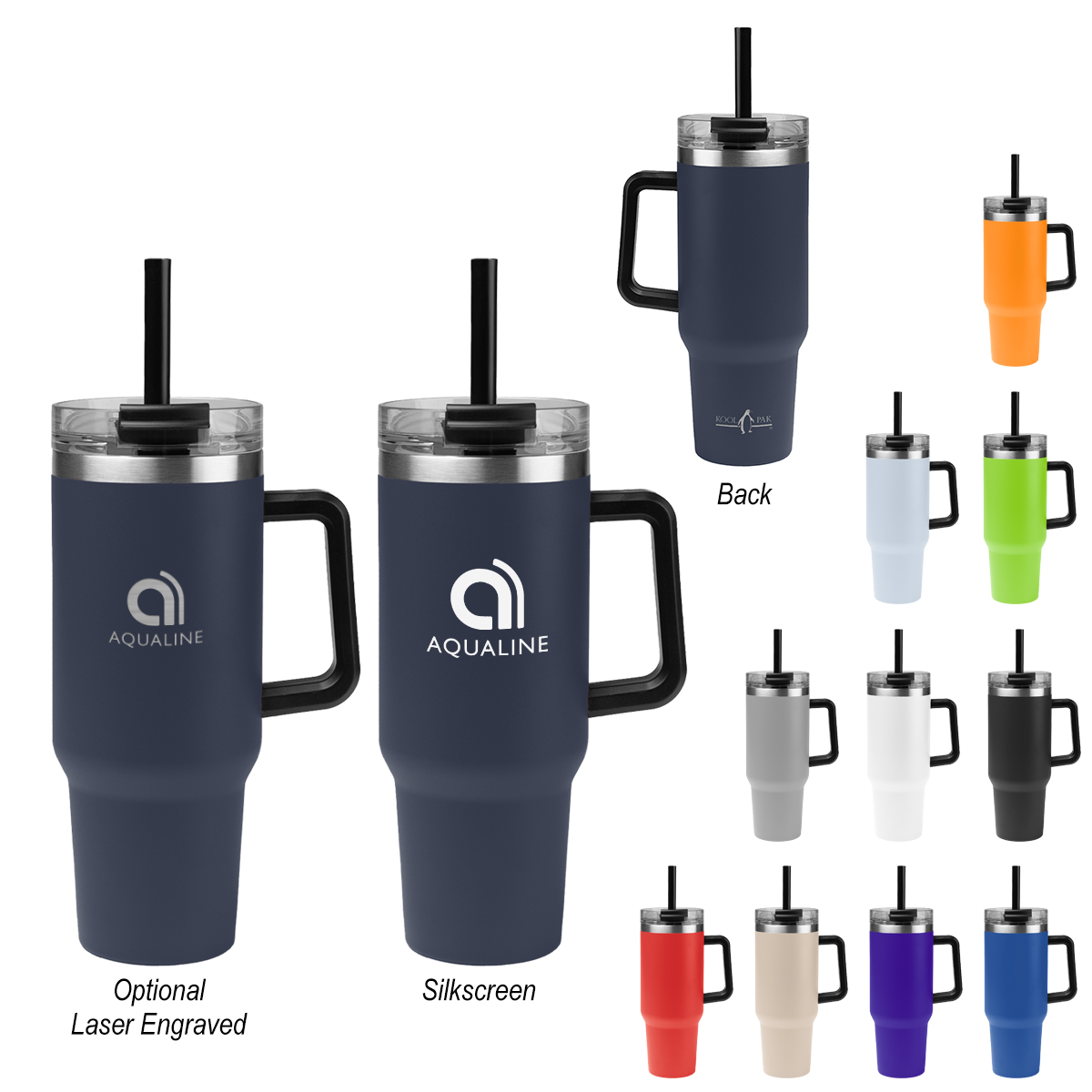 40 Oz. Kool Pak Stainless Steel Tumbler