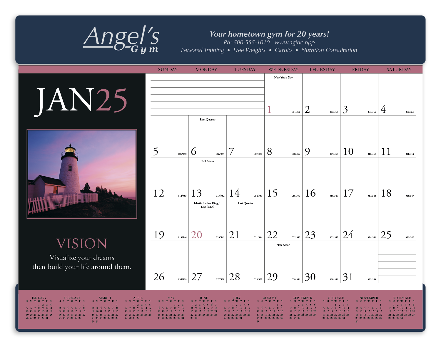 Triumph® Calendars Motivations Desk Pad 49