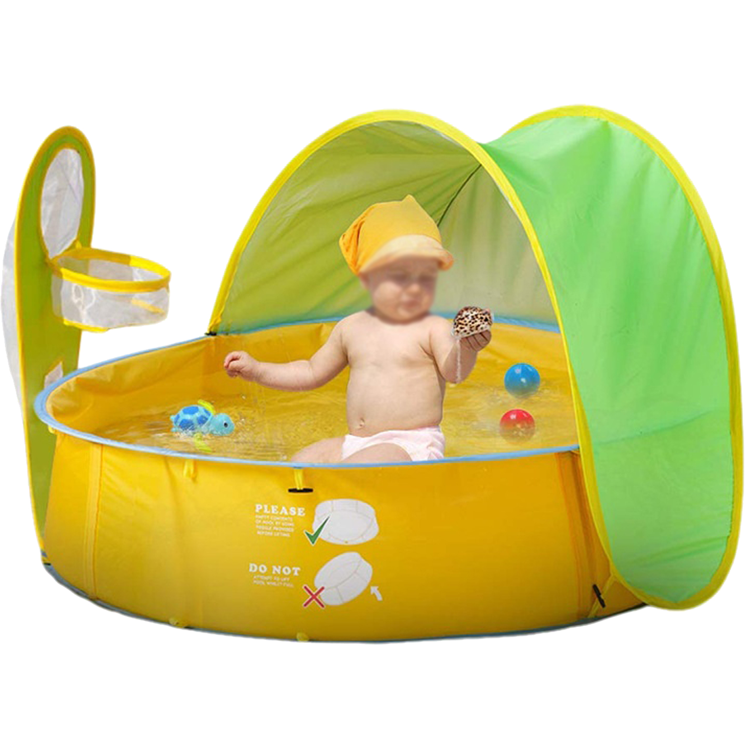 Toddler Pop-Up Pool Beach Tent Set 6