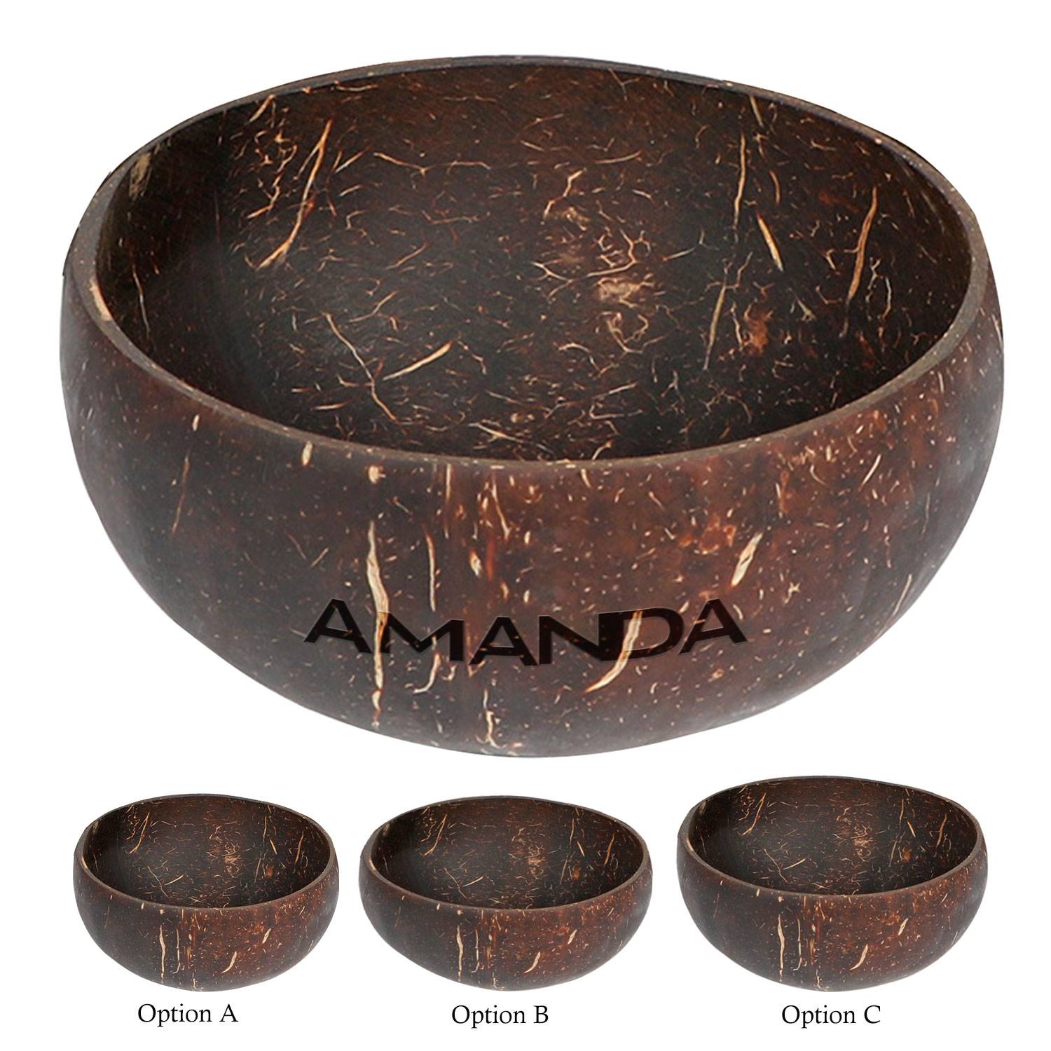 Eco-Friendly Natural Handmade Coconut Shell Salad Bowl