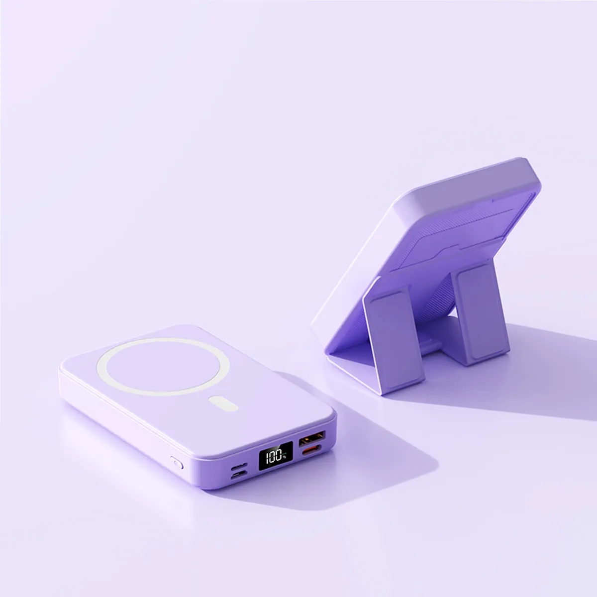 Magnetic Wireless Portable Charger 10000mAh Battery Pack 4