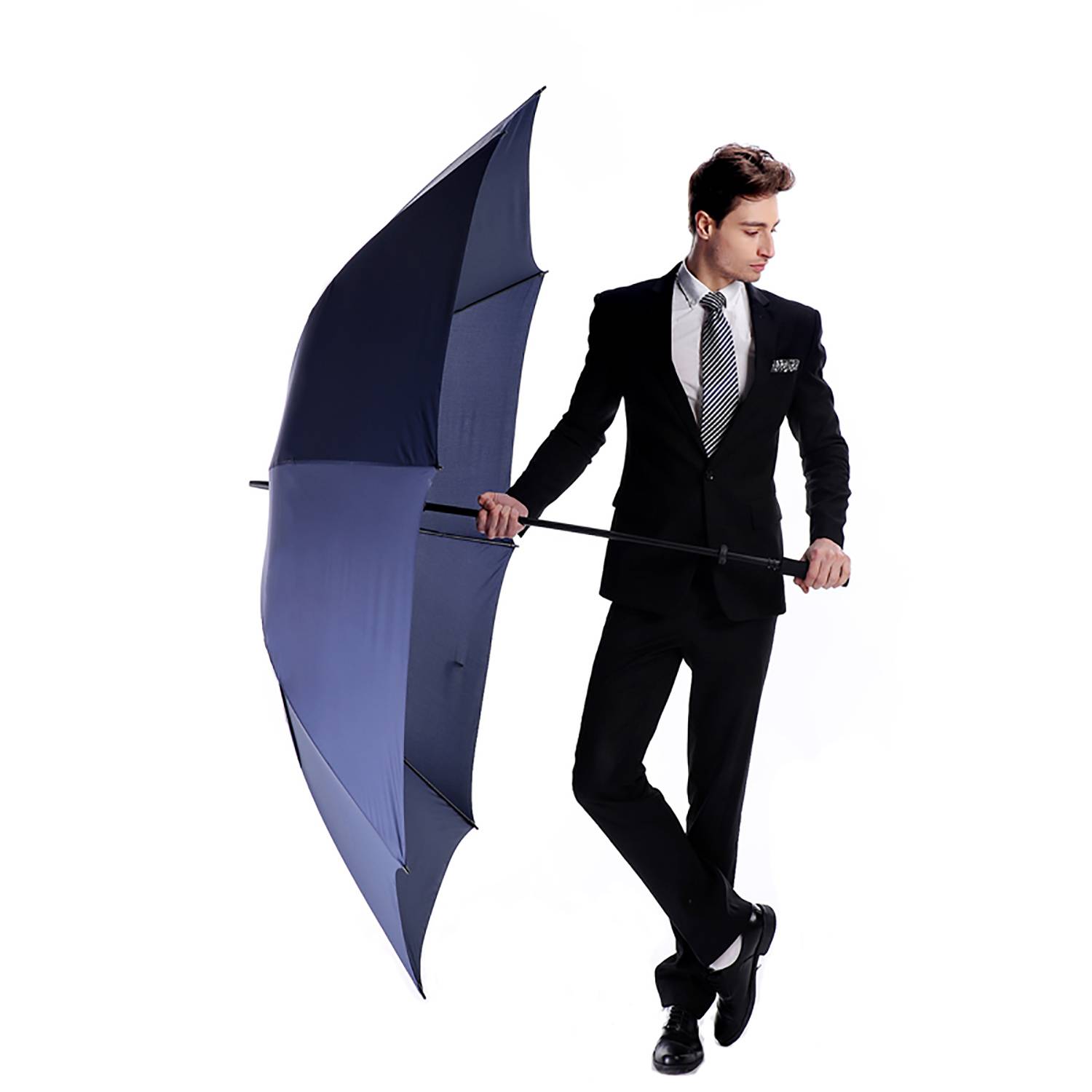 Men's Automatic Long Handle Umbrella w/ Case 2