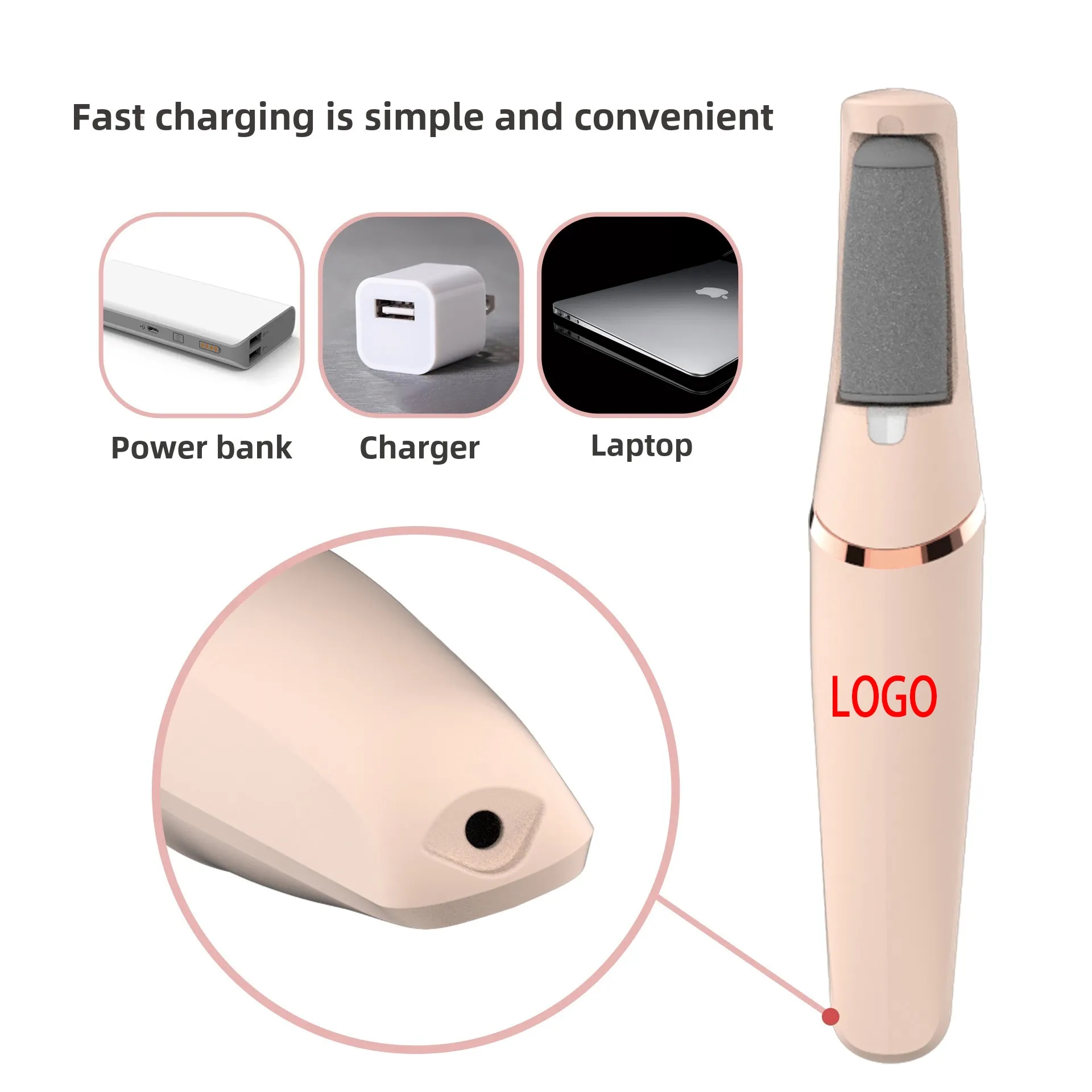 Rechargeable Electric Callus Remover for Pedicure 4