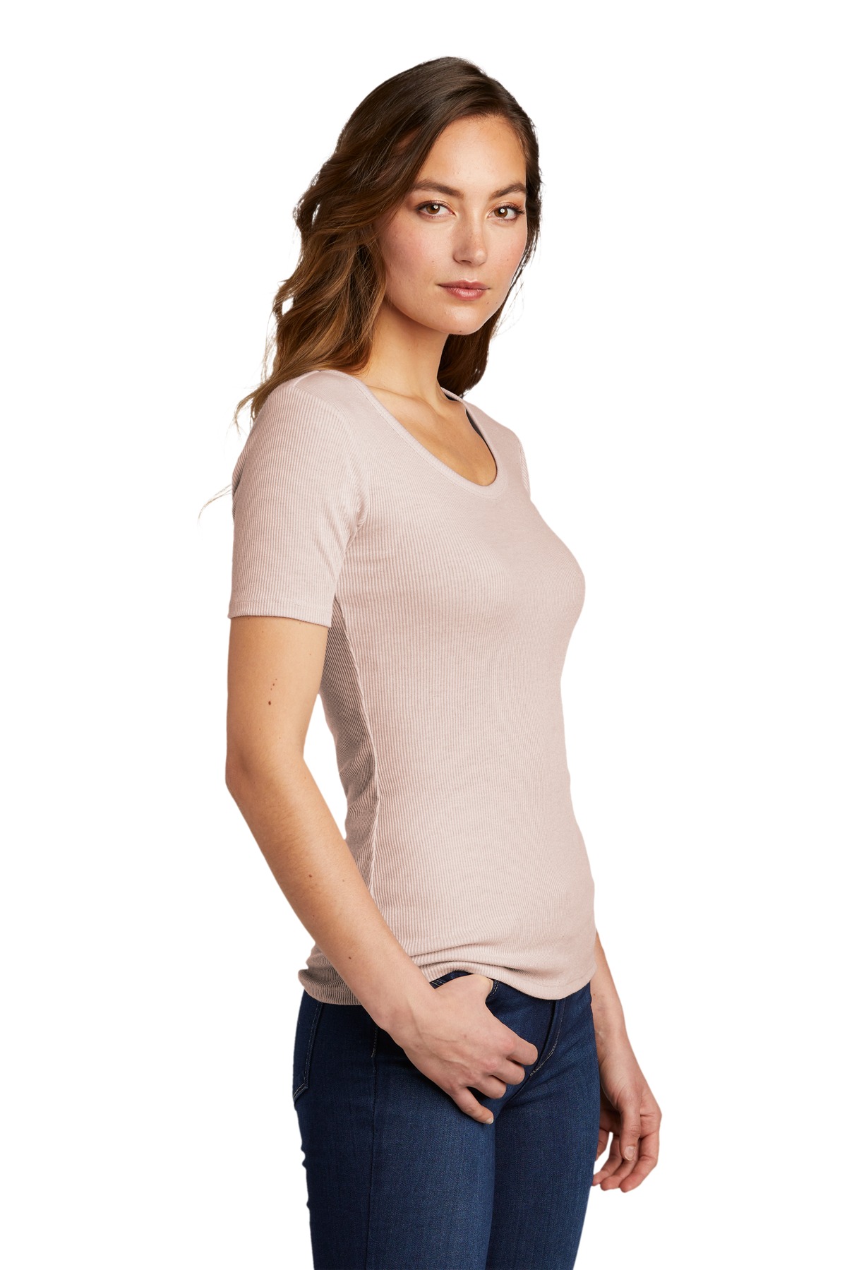 District® Women's V.I.T. Rib Scoop Neck Tee 11