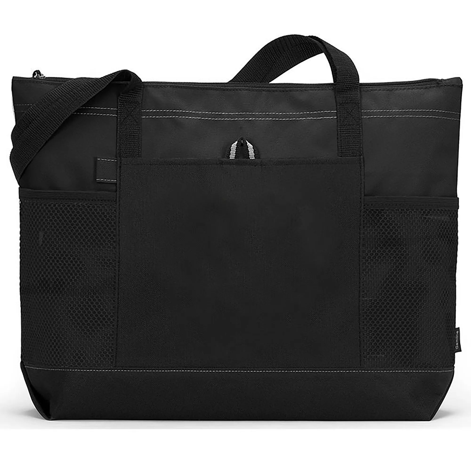 Casual Large Tote Bag w/Zipper & Pocket, custom tote bag with logo imprint 5
