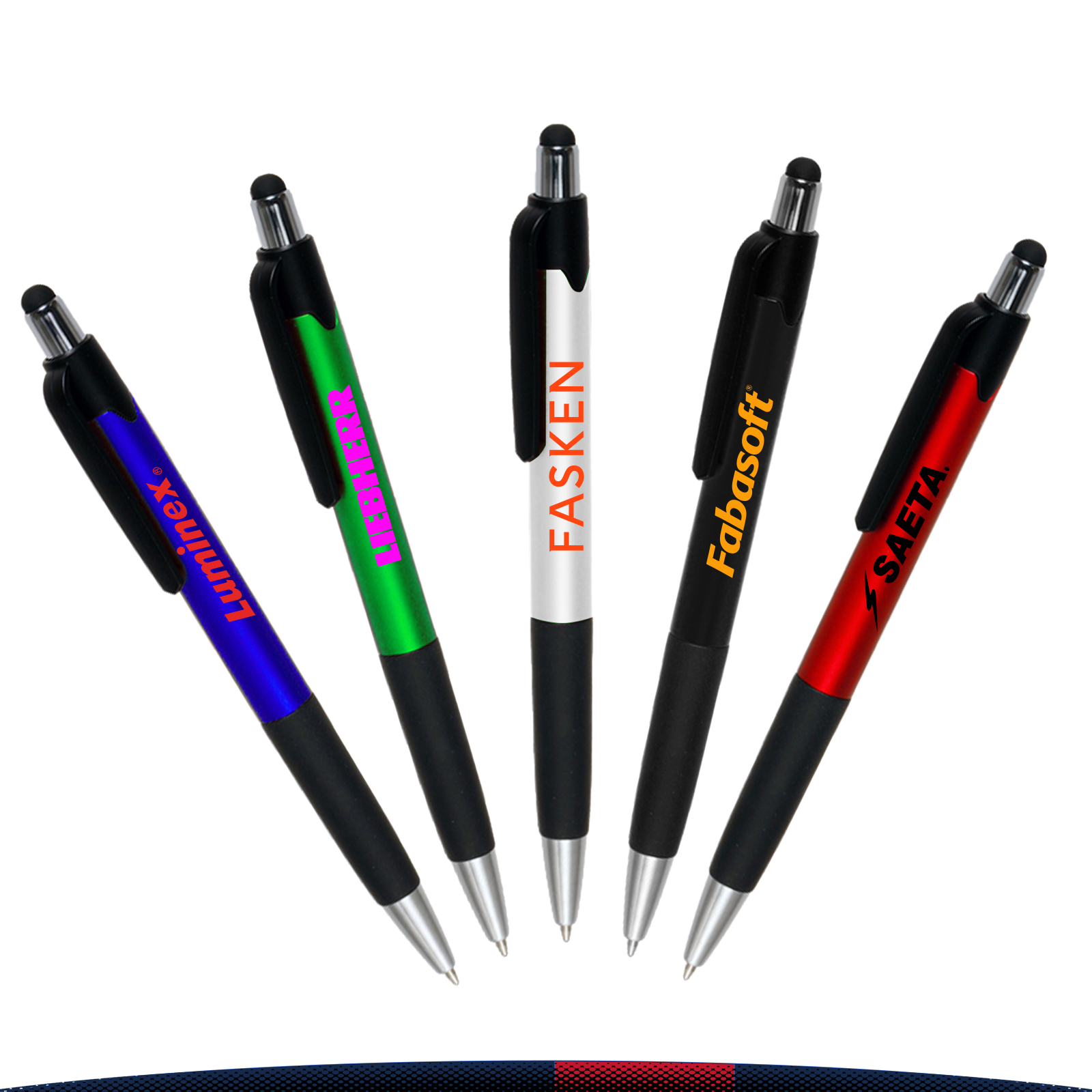 Lisa Plastic Pens with Touch Screen Stylus 6
