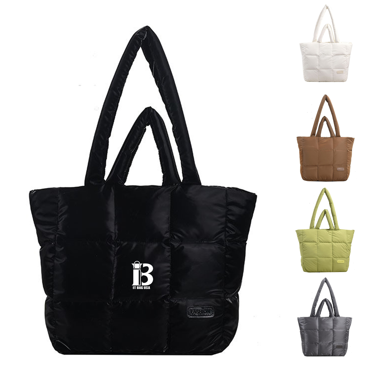 Eiderdown Puffer Women Tote Bag, custom tote bag with logo imprint 1