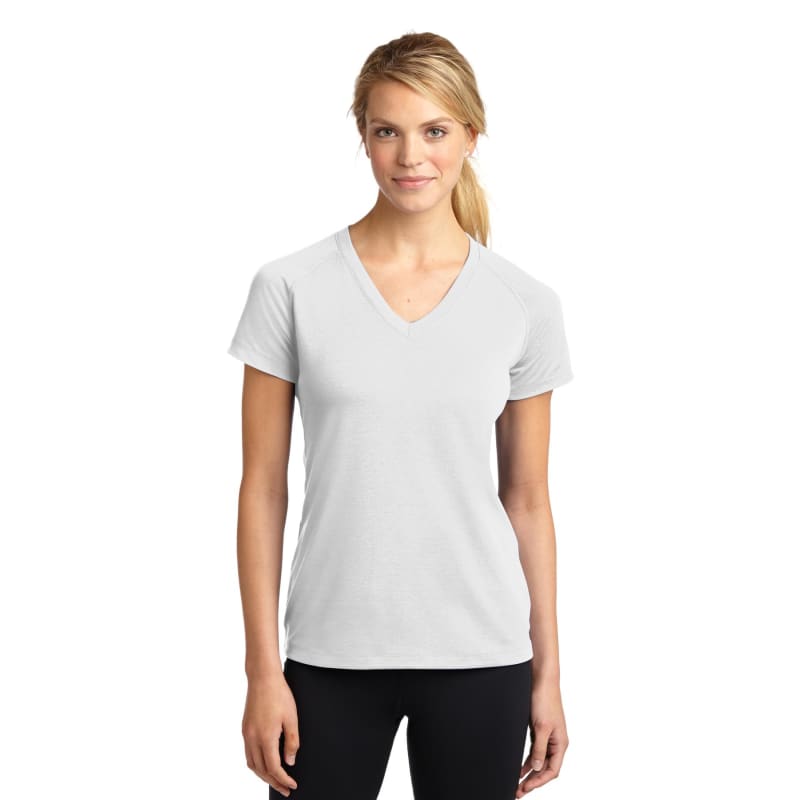 Sport-Tek Women's Ultimate Performance V-Neck. 48