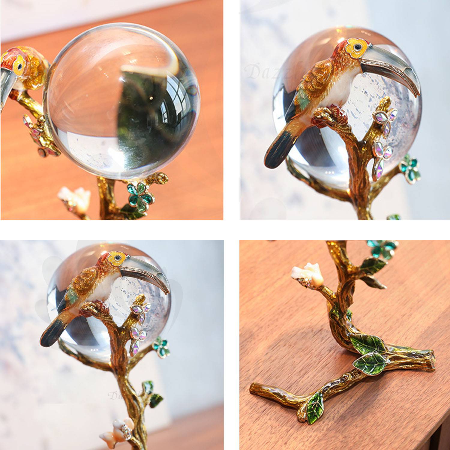 Crystal crafts enamel glass ball decorations 6
