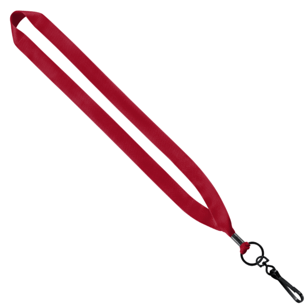 3/4" Polyester Lanyard with Metal Crimp & Swivel Snap Hook 28