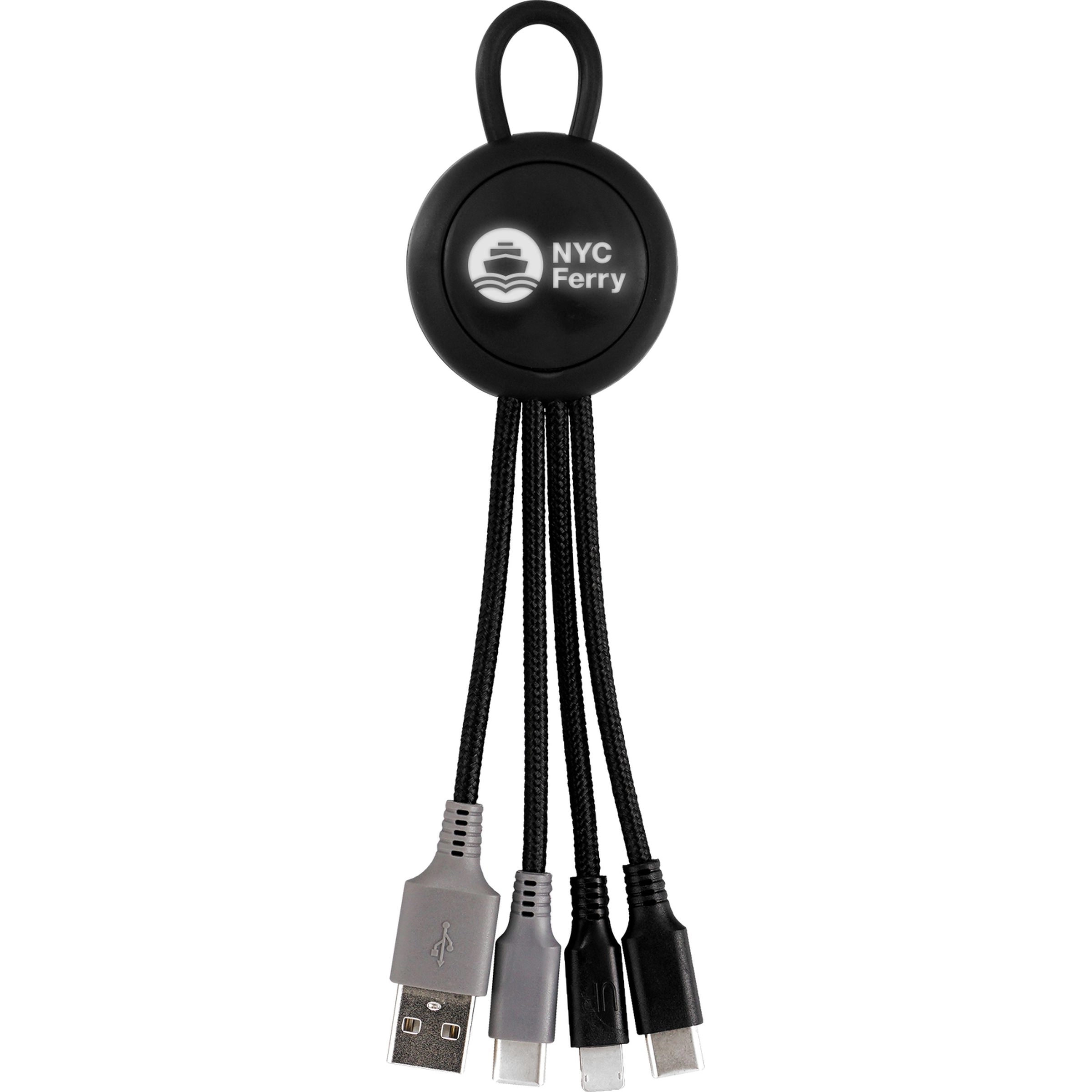 Color Light Up Loop 3-in-1 Duo Charging Cable 5