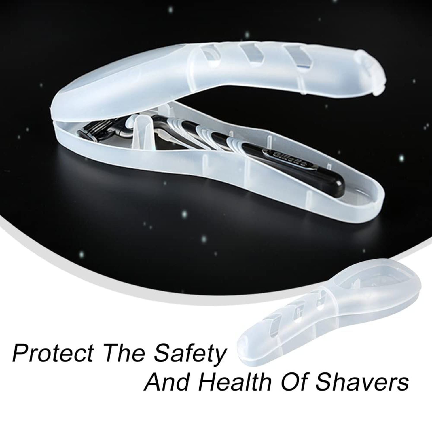 Portable Men Travel Plastic Manual Razor Storage Case 5