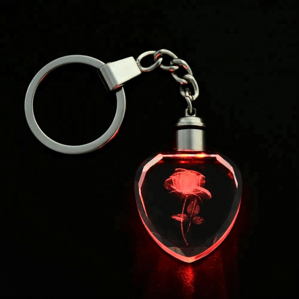 Light Up Logo Crystal Keychain  1