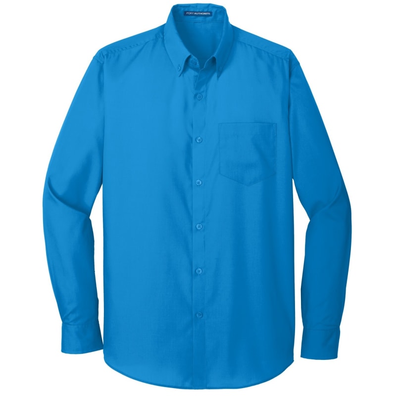 Port Authority Long Sleeve Carefree Poplin Shirt. 10