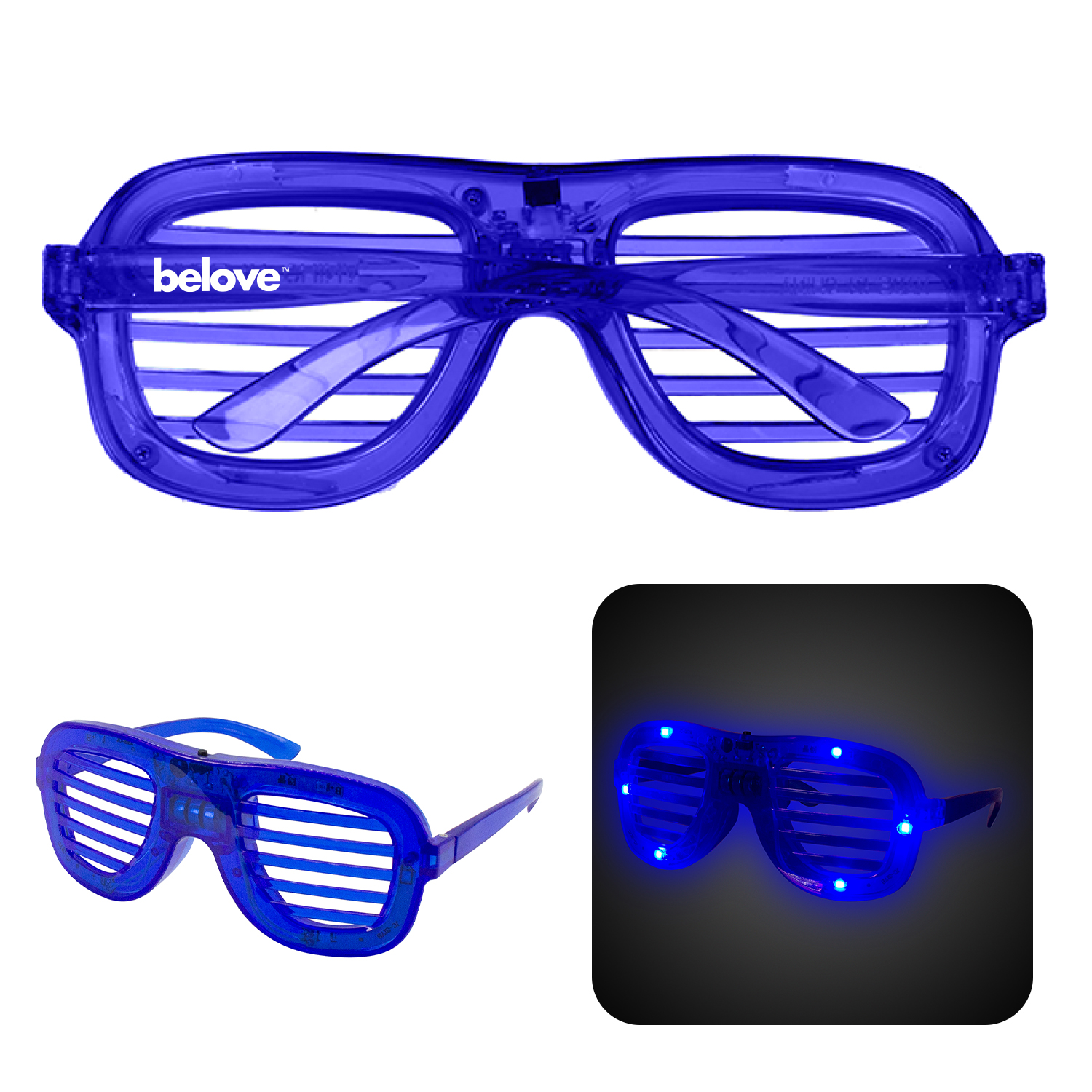 LED Slotted Glasses 12