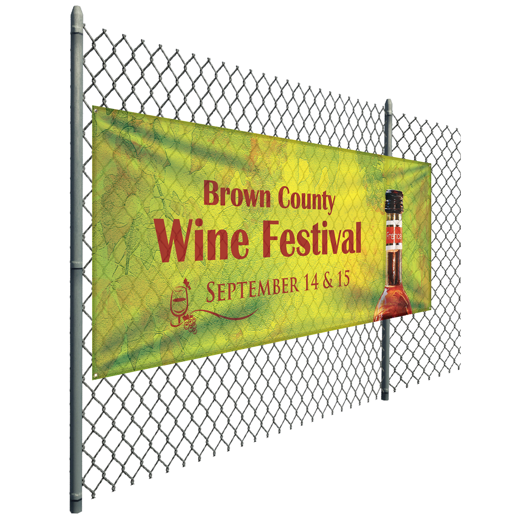 3' x 8' Custom Knitted Polyester Banner 8