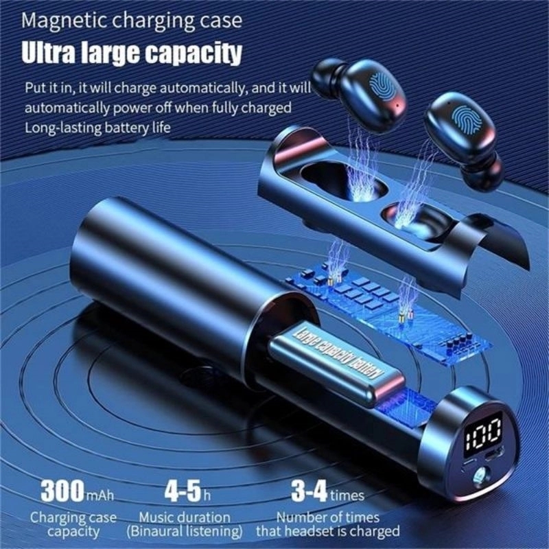 Smart Touch Wireless Earbuds with Charging Box 6