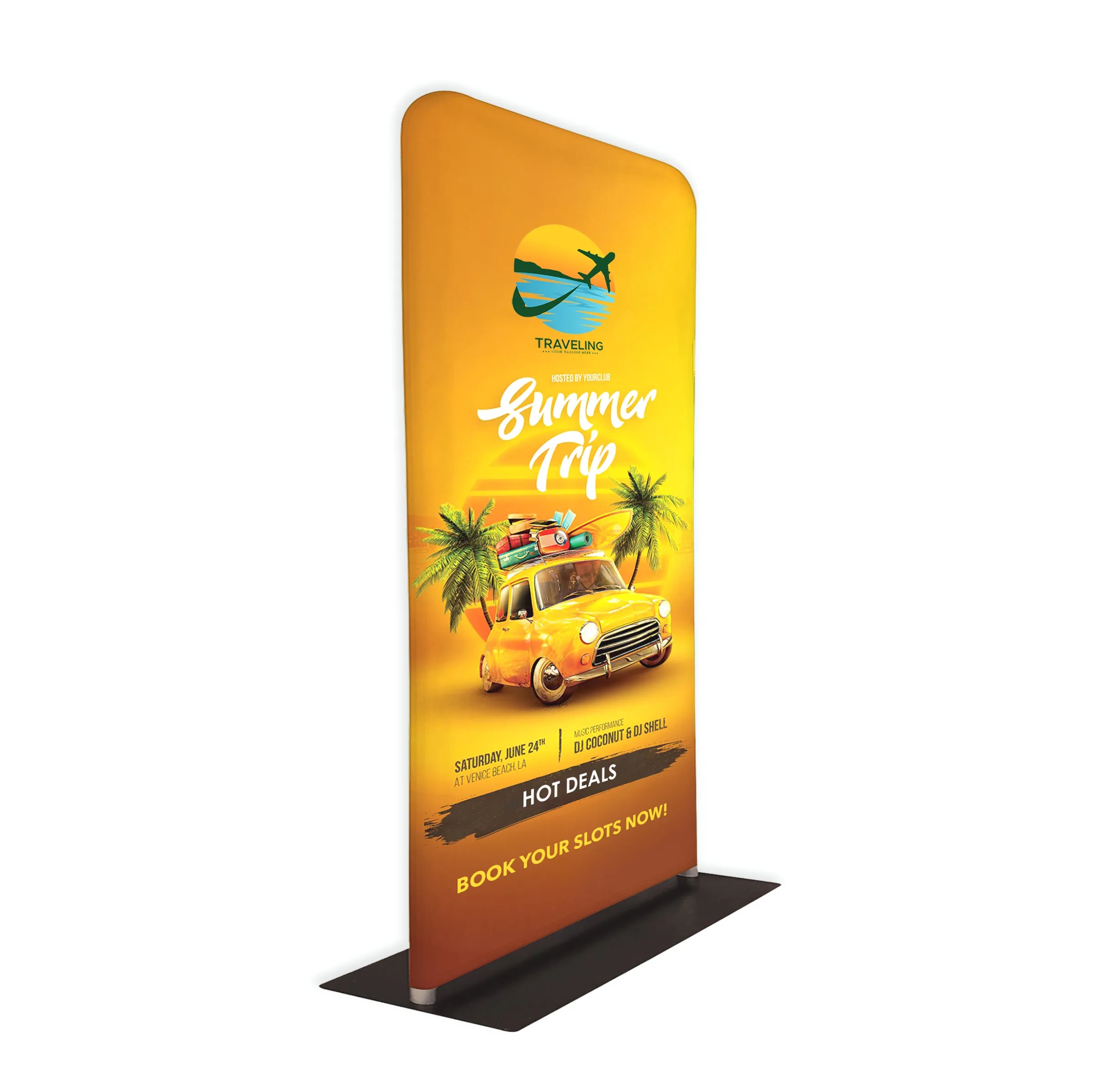 Tube Banner, Double Sided Digitally Printed - 6'x3' 4