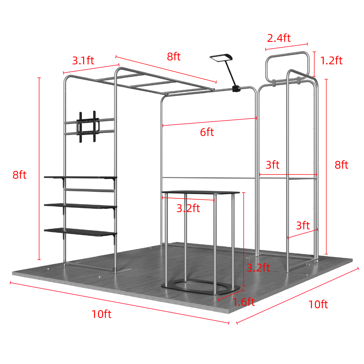 10'x10' Tradeshow Booth Kit - J Kit 2