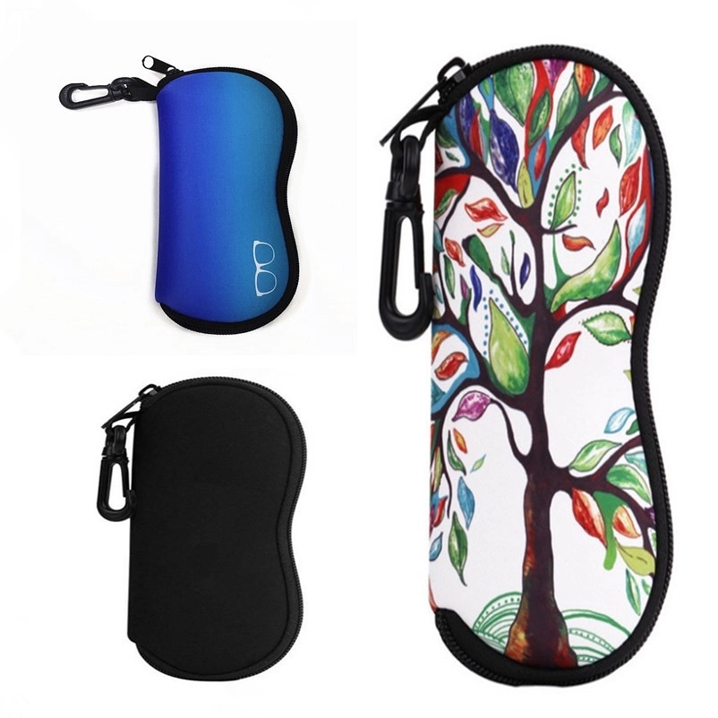 Portable sunglasses case with keychain 3