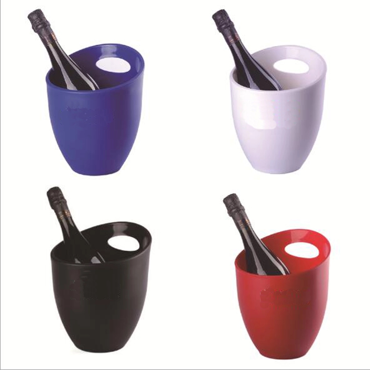 Single Tote Plastic Ice Bucket 4L 2