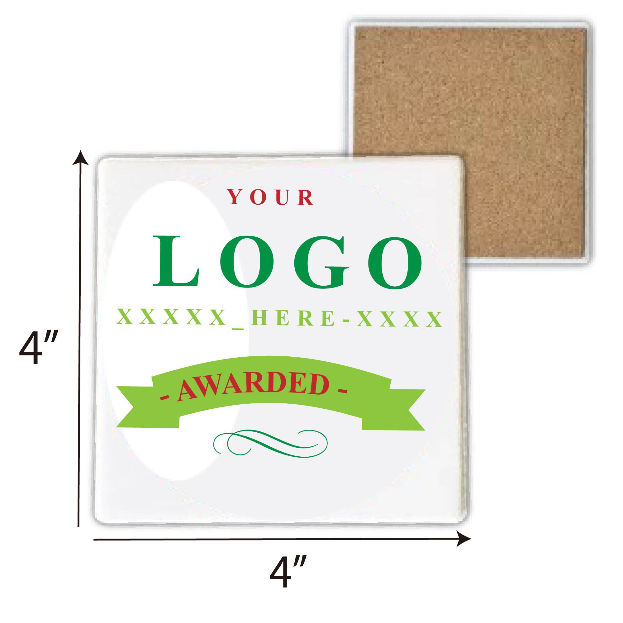 Customized Ceramic Full Color Square Absorbent Cup Coaster 3