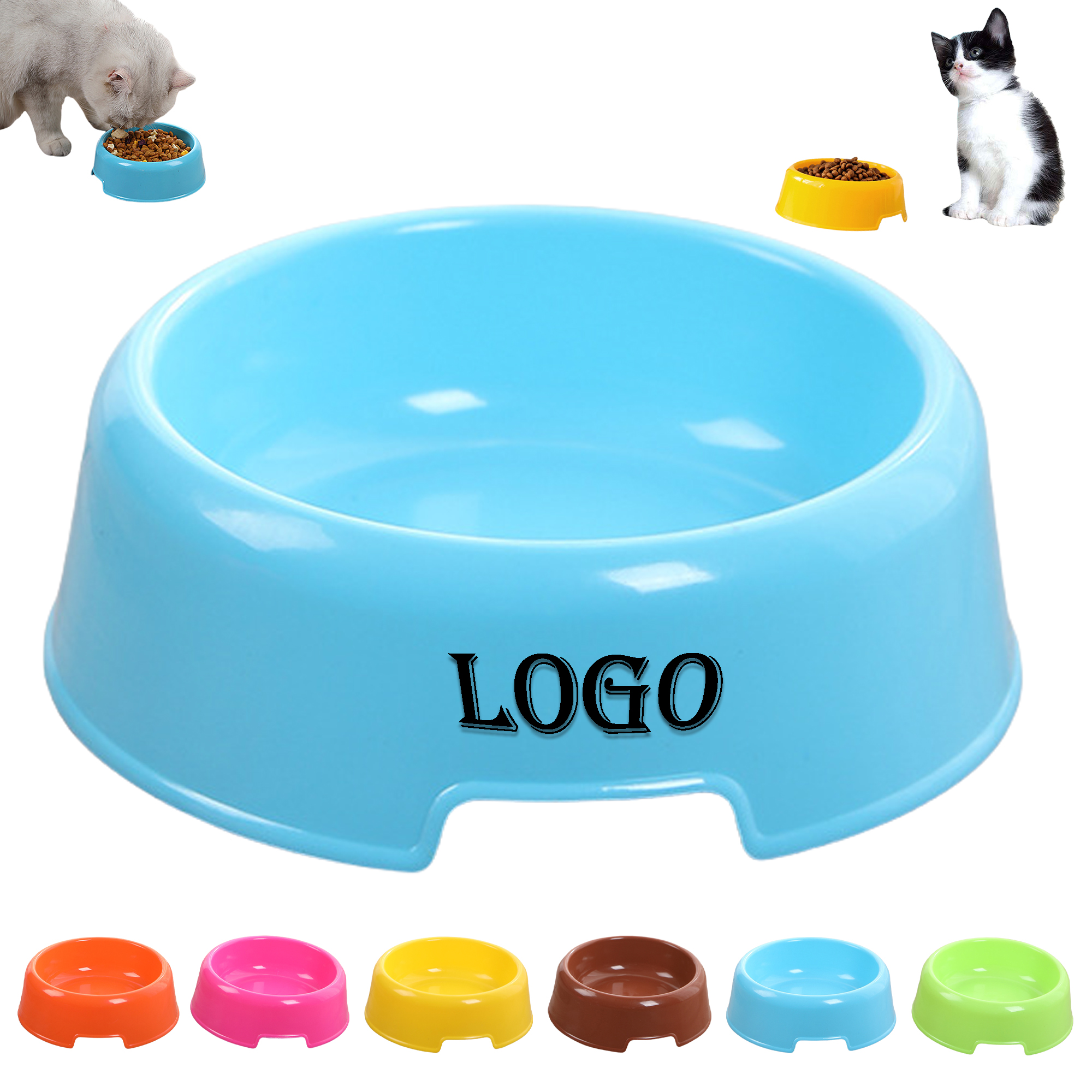 Anti-Tip Dog Cat Food & Water Dishes 3
